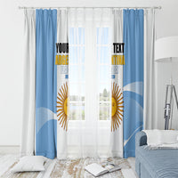 Personalized Argentina Flag Day Window Curtain Sun Of May Sol De Mayo - National Emblem Patriotism