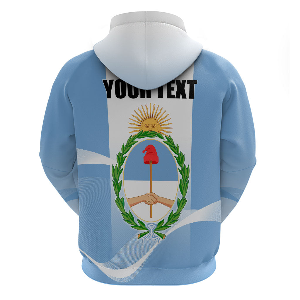 Personalized Argentina Flag Day Zip Hoodie Sun Of May Sol De Mayo - National Emblem Patriotism