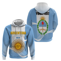 Personalized Argentina Flag Day Zip Hoodie Sun Of May Sol De Mayo - National Emblem Patriotism