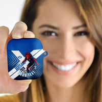 Personalized Scotland Football 2026 AirPods Case Scottish Soccer Red Lion Mascot Saltire Cross