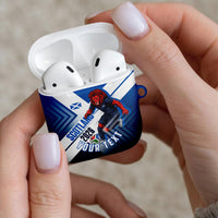 Personalized Scotland Football 2026 AirPods Case Scottish Soccer Red Lion Mascot Saltire Cross