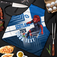 Personalized Scotland Football 2026 Apron Scottish Soccer Red Lion Mascot Saltire Cross