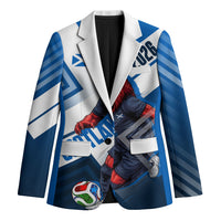 Personalized Scotland Football 2026 Blazer Scottish Soccer Red Lion Mascot Saltire Cross