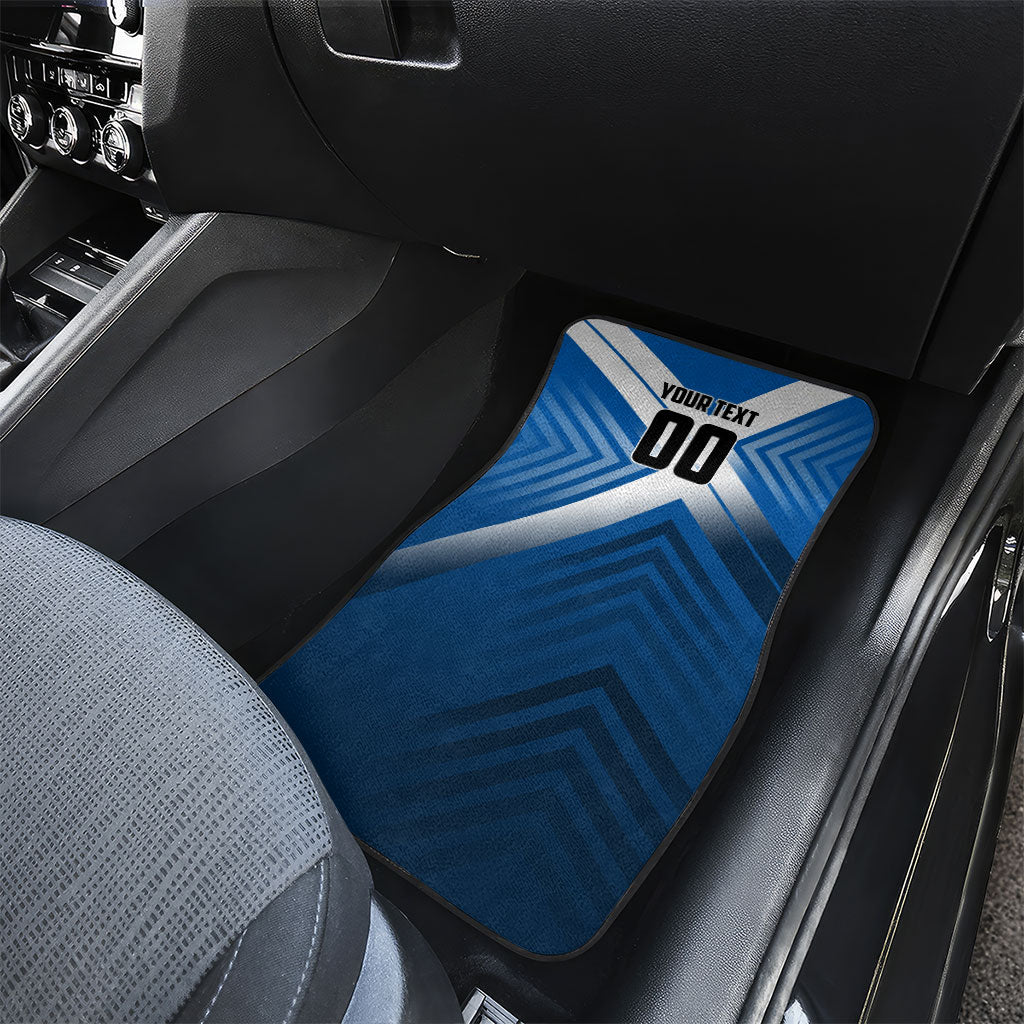 Personalized Scotland Football 2026 Car Mats Scottish Soccer Red Lion Mascot Saltire Cross