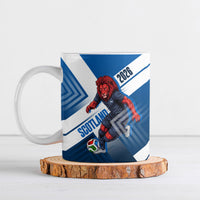 Personalized Scotland Football 2026 Ceramic Mug Scottish Soccer Red Lion Mascot Saltire Cross