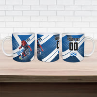 Personalized Scotland Football 2026 Ceramic Mug Scottish Soccer Red Lion Mascot Saltire Cross