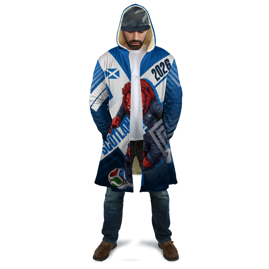 Personalized Scotland Football 2026 Cloak Scottish Soccer Red Lion Mascot Saltire Cross