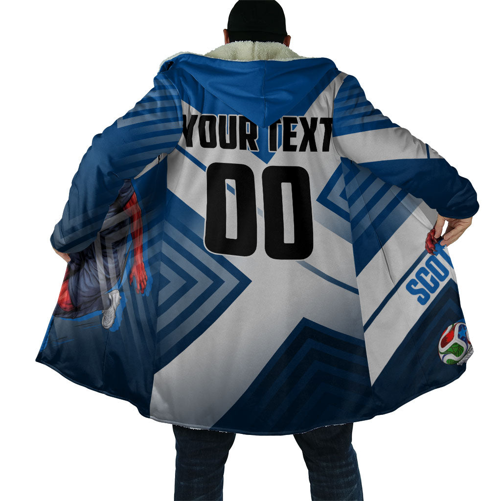 Personalized Scotland Football 2026 Cloak Scottish Soccer Red Lion Mascot Saltire Cross