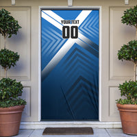Personalized Scotland Football 2026 Door Cover Scottish Soccer Red Lion Mascot Saltire Cross