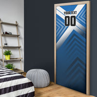 Personalized Scotland Football 2026 Door Cover Scottish Soccer Red Lion Mascot Saltire Cross