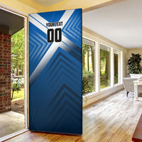 Personalized Scotland Football 2026 Door Cover Scottish Soccer Red Lion Mascot Saltire Cross