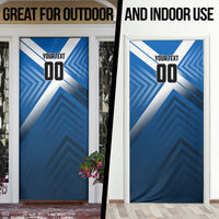 Personalized Scotland Football 2026 Door Cover Scottish Soccer Red Lion Mascot Saltire Cross
