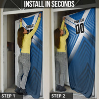 Personalized Scotland Football 2026 Door Cover Scottish Soccer Red Lion Mascot Saltire Cross
