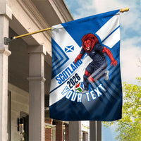 Personalized Scotland Football 2026 Garden Flag Scottish Soccer Red Lion Mascot Saltire Cross