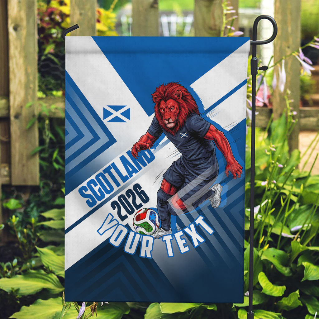Personalized Scotland Football 2026 Garden Flag Scottish Soccer Red Lion Mascot Saltire Cross