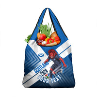 Personalized Scotland Football 2026 Grocery Bag Scottish Soccer Red Lion Mascot Saltire Cross