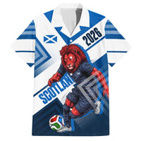 Personalized Scotland Football 2026 Hawaiian Shirt Scottish Soccer Red Lion Mascot Saltire Cross