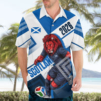 Personalized Scotland Football 2026 Hawaiian Shirt Scottish Soccer Red Lion Mascot Saltire Cross