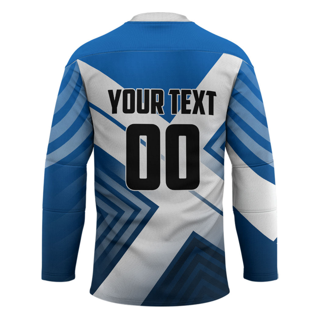 Personalized Scotland Football 2026 Hockey Jersey Scottish Soccer Red Lion Mascot Saltire Cross