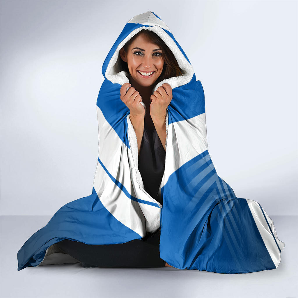 Personalized Scotland Football 2026 Hooded Blanket Scottish Soccer Red Lion Mascot Saltire Cross