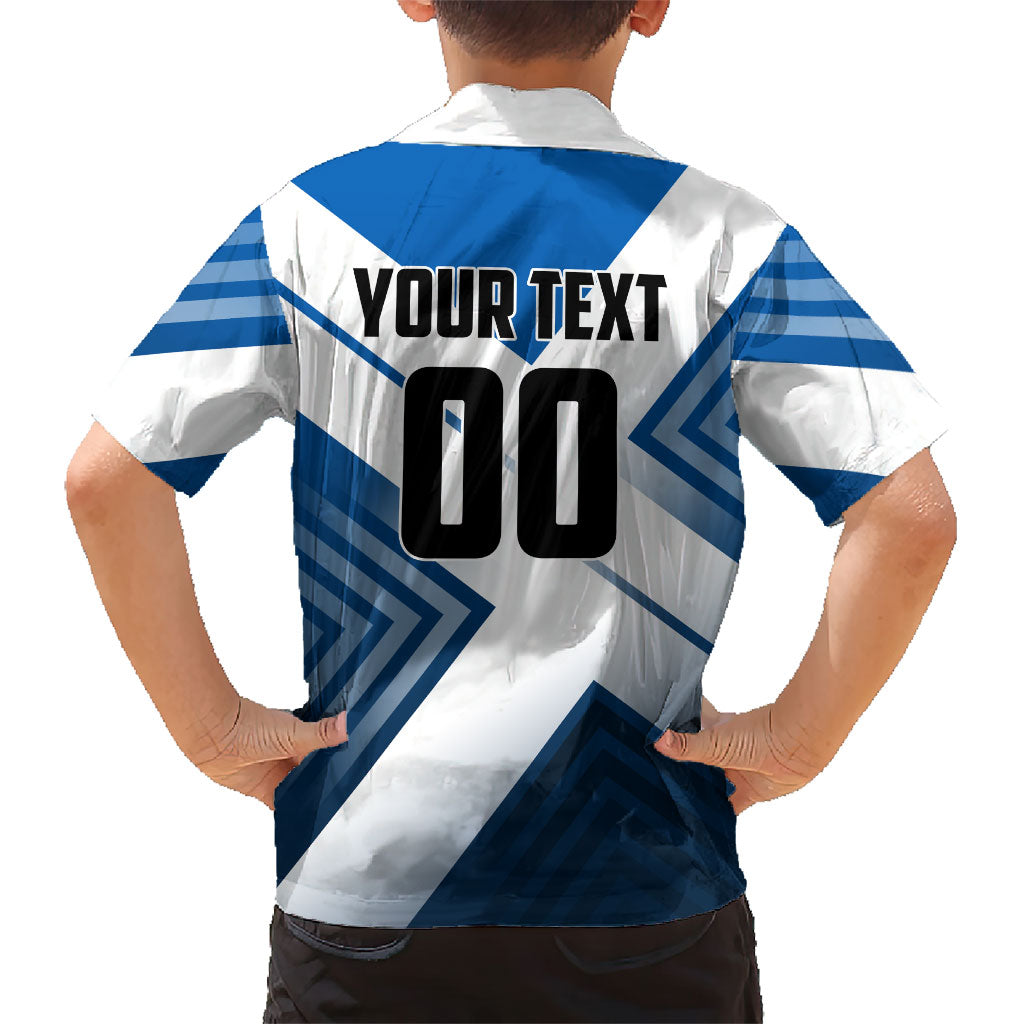 Personalized Scotland Football 2026 Kid Hawaiian Shirt Scottish Soccer Red Lion Mascot Saltire Cross