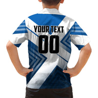 Personalized Scotland Football 2026 Kid Hawaiian Shirt Scottish Soccer Red Lion Mascot Saltire Cross