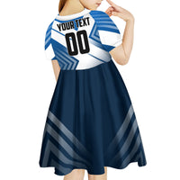 Personalized Scotland Football 2026 Kid Short Sleeve Dress Scottish Soccer Red Lion Mascot Saltire Cross