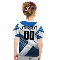Personalized Scotland Football 2026 Kid T Shirt Scottish Soccer Red Lion Mascot Saltire Cross