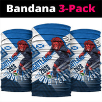 Personalized Scotland Football 2026 Neck Gaiter Scottish Soccer Red Lion Mascot Saltire Cross