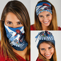 Personalized Scotland Football 2026 Neck Gaiter Scottish Soccer Red Lion Mascot Saltire Cross