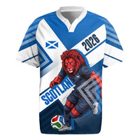 Personalized Scotland Football 2026 Rugby Jersey Scottish Soccer Red Lion Mascot Saltire Cross