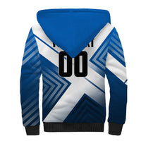 Personalized Scotland Football 2026 Sherpa Hoodie Scottish Soccer Red Lion Mascot Saltire Cross