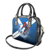 Personalized Scotland Football 2026 Shoulder Handbag Scottish Soccer Red Lion Mascot Saltire Cross