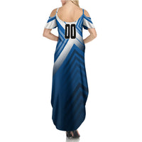 Personalized Scotland Football 2026 Summer Maxi Dress Scottish Soccer Red Lion Mascot Saltire Cross