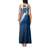 Personalized Scotland Football 2026 Tank Maxi Dress Scottish Soccer Red Lion Mascot Saltire Cross