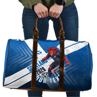 Personalized Scotland Football 2026 Travel Bag Scottish Soccer Red Lion Mascot Saltire Cross