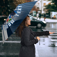 Personalized Scotland Football 2026 Umbrella Scottish Soccer Red Lion Mascot Saltire Cross