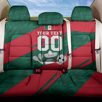 Personalized Mexico Football Jaguar Mascot Back Car Seat Cover Sugar Skull Sombrero Aztec