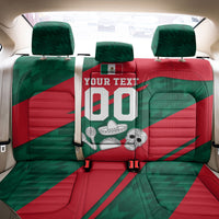 Personalized Mexico Football Jaguar Mascot Back Car Seat Cover Sugar Skull Sombrero Aztec