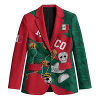 Personalized Mexico Football Jaguar Mascot Blazer Sugar Skull Sombrero Aztec
