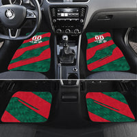 Personalized Mexico Football Jaguar Mascot Car Mats Sugar Skull Sombrero Aztec