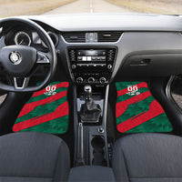 Personalized Mexico Football Jaguar Mascot Car Mats Sugar Skull Sombrero Aztec