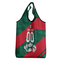 Personalized Mexico Football Jaguar Mascot Grocery Bag Sugar Skull Sombrero Aztec