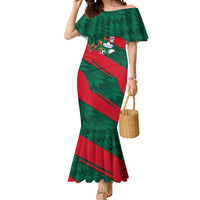 Personalized Mexico Football Jaguar Mascot Mermaid Dress Sugar Skull Sombrero Aztec