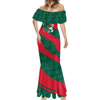 Personalized Mexico Football Jaguar Mascot Mermaid Dress Sugar Skull Sombrero Aztec