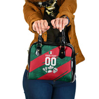 Personalized Mexico Football Jaguar Mascot Shoulder Handbag Sugar Skull Sombrero Aztec