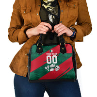 Personalized Mexico Football Jaguar Mascot Shoulder Handbag Sugar Skull Sombrero Aztec