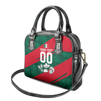 Personalized Mexico Football Jaguar Mascot Shoulder Handbag Sugar Skull Sombrero Aztec