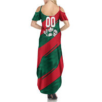 Personalized Mexico Football Jaguar Mascot Summer Maxi Dress Sugar Skull Sombrero Aztec