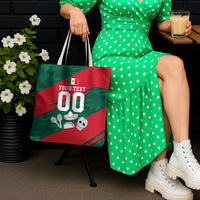 Personalized Mexico Football Jaguar Mascot Tote Bag Sugar Skull Sombrero Aztec